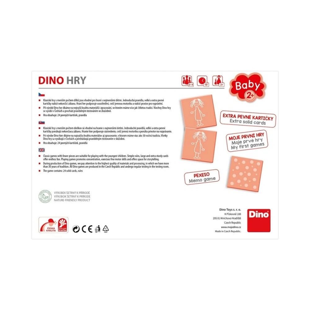 Dino Baby pexeso Domácí zvířátka