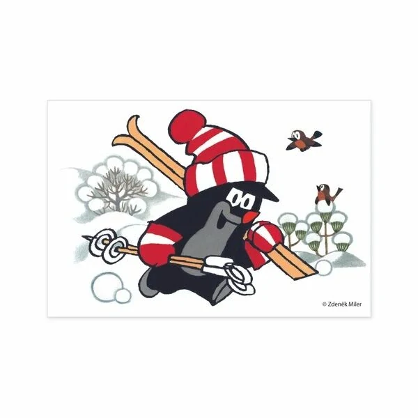 Dino Dřevěné obrázkové kostky Krtek 6 ks