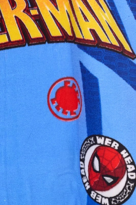 FARO Pončo Spiderman blue micro Polyester - mikrovlákno, 50/100