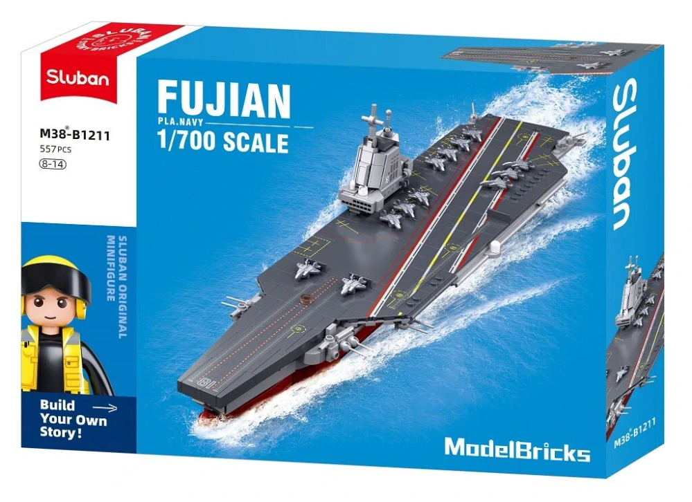 Sluban Model Bricks M38-B1211 Letadlová loď Fujian