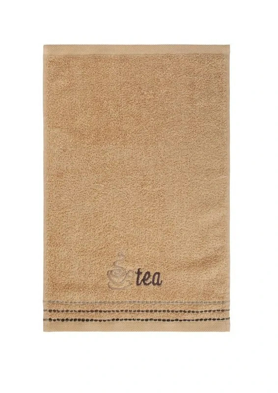FARO Dárkové balení 3 ks froté ručníků s výšivkou Coffe Bavlna - Froté, 30/50 cm