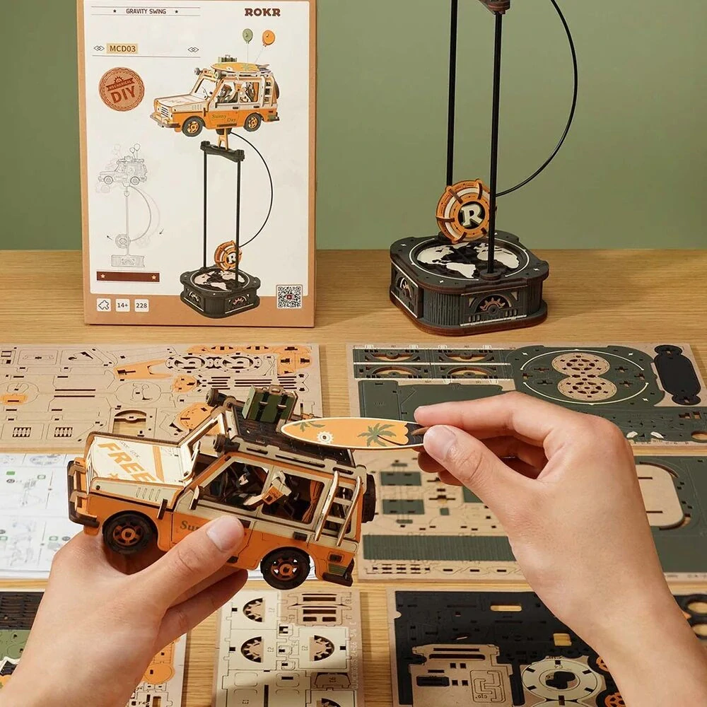 RoboTime 3D mechanická skládačka Road Tripper s kyvadlem