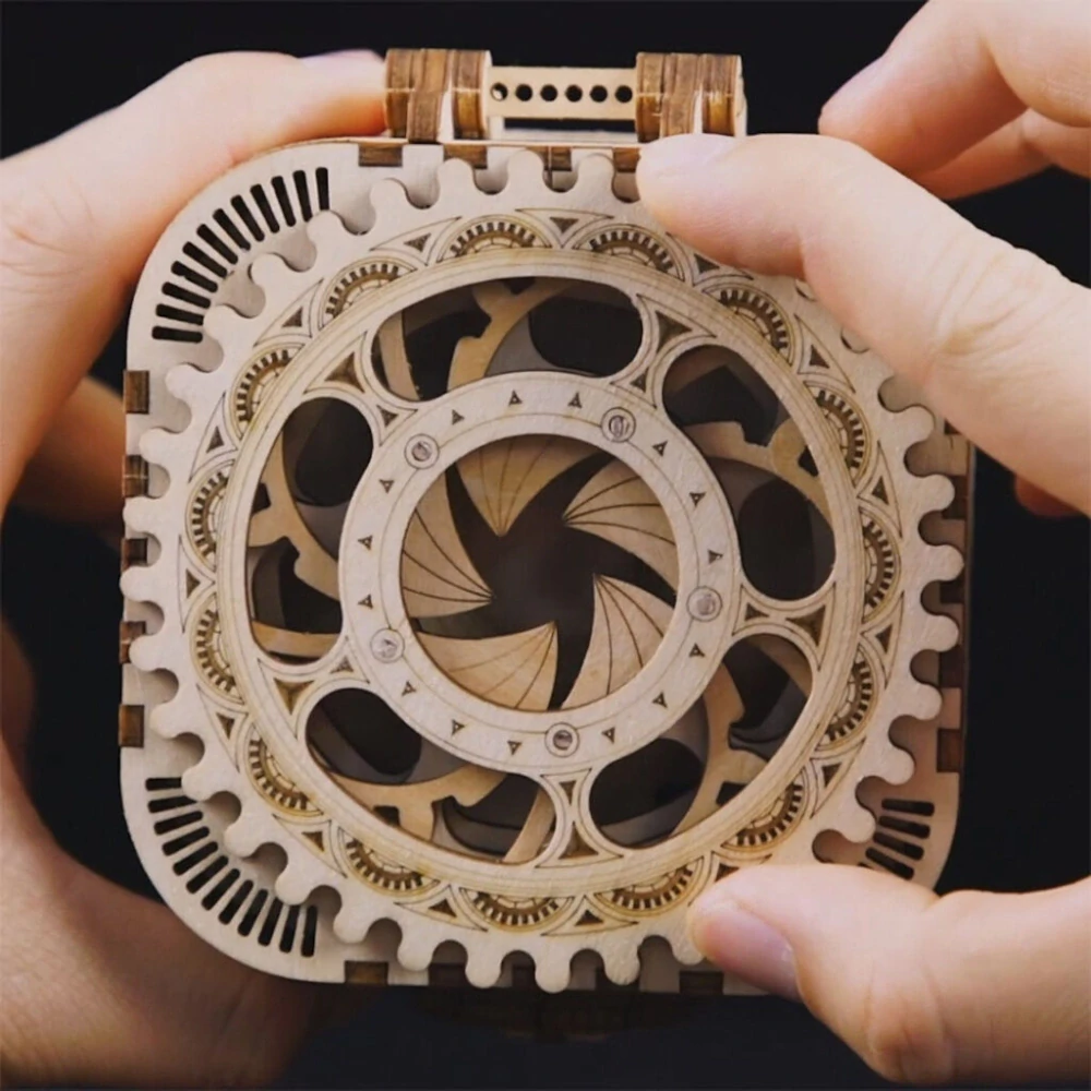 RoboTime 3D dřevěná mechanická skládačka Šperkovnice