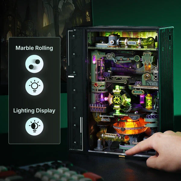 RoboTime 3D mechanická skládačka kuličkové dráhy Město alchymie