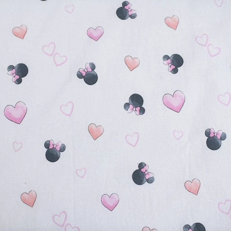 JERRY FABRICS Povlečení do postýlky Minnie Blush Pink baby Bavlna, 100/135, 40/60 cm