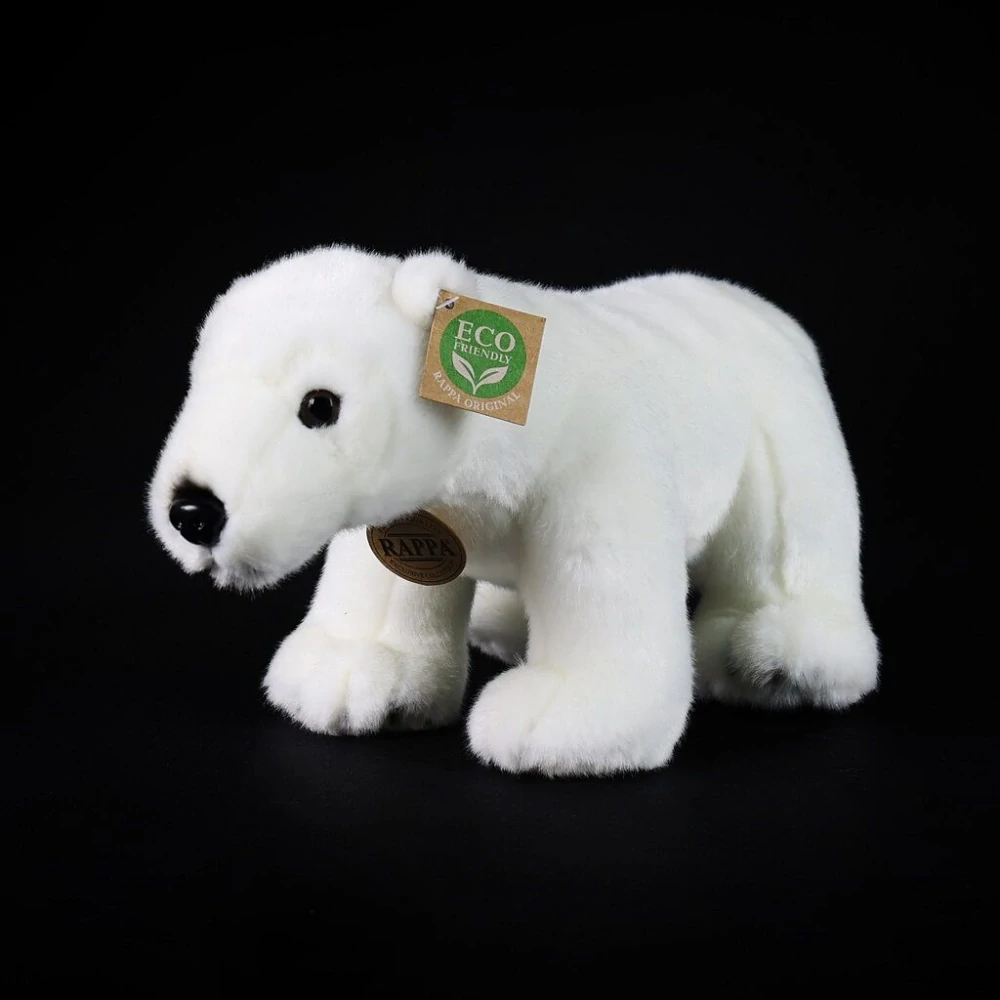 Rappa Plyšový medvěd lední stojící 30 cm ECO-FRIENDLY