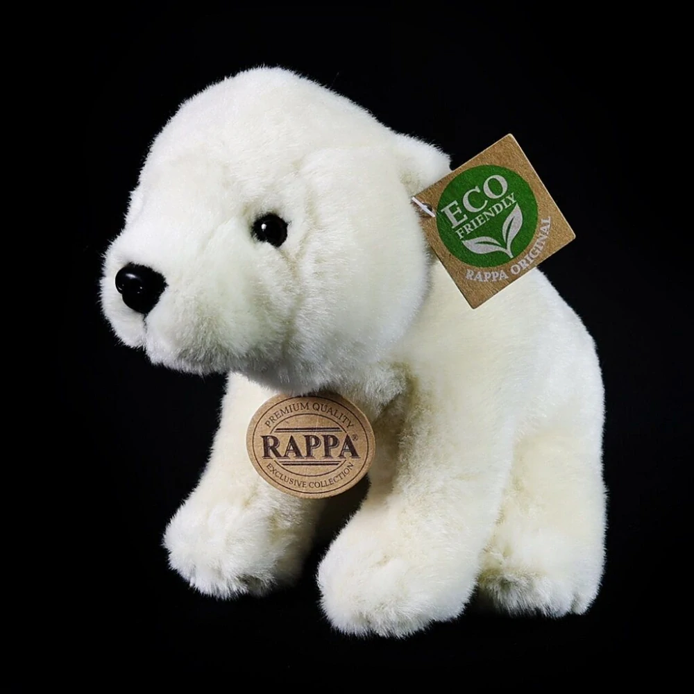 Rappa Plyšový mědvěd lední sedící 20 cm ECO-FRIENDLY