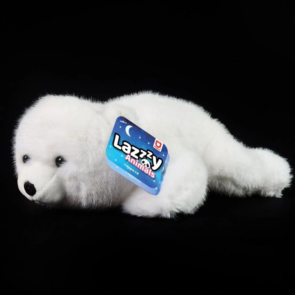 Rappa Plyšový medvěd bílý 29 cm Lazy Animals