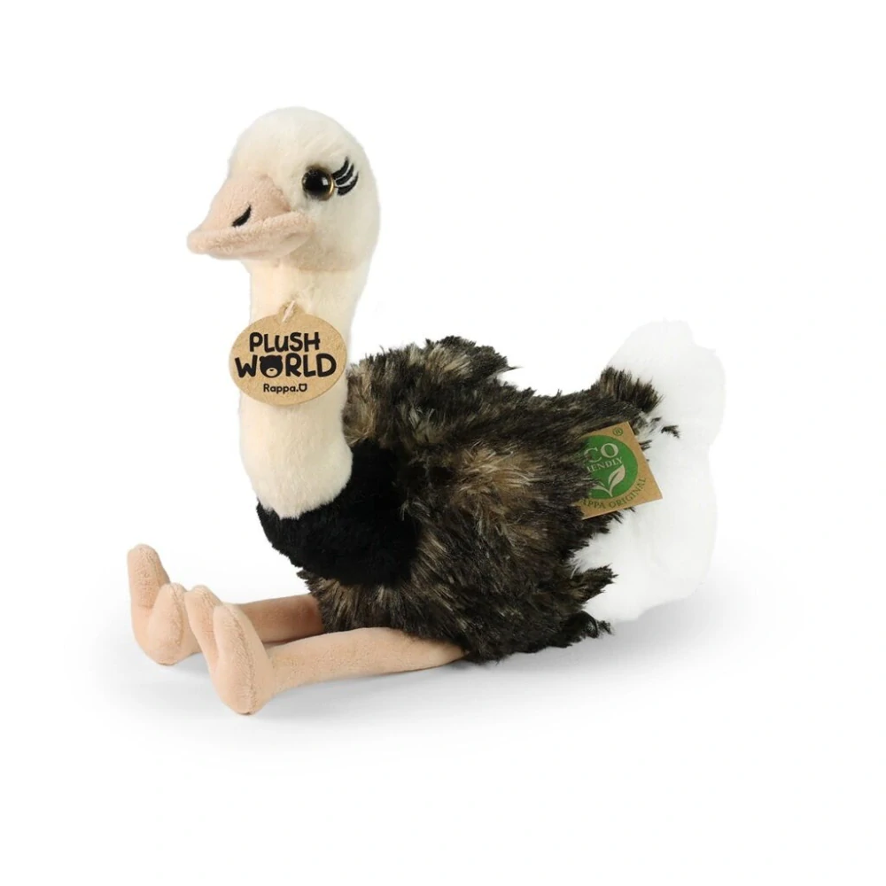 Rappa Plyšový pštros 33 cm ECO-FRIENDLY PLUSH WORLD