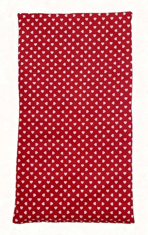 SDS Matrace do postýlky pro panenky Srdíčka velká červená_Srdíčka malá červená,  Bavlna, výplň: Polyester, 50x28 cm