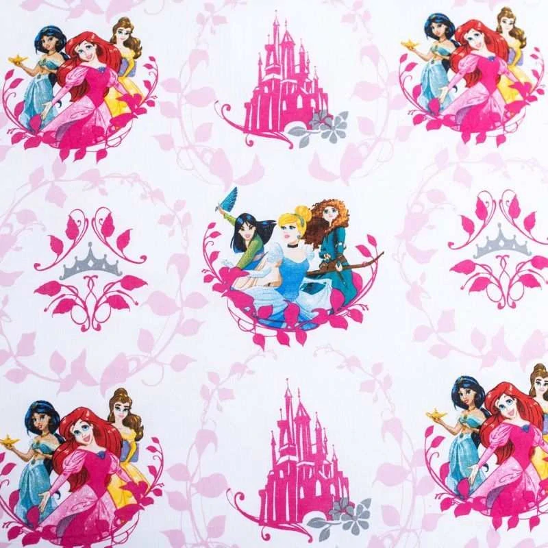 JERRY FABRICS Povlečení Princezny Heart Bavlna, 140/200, 70/90 cm
