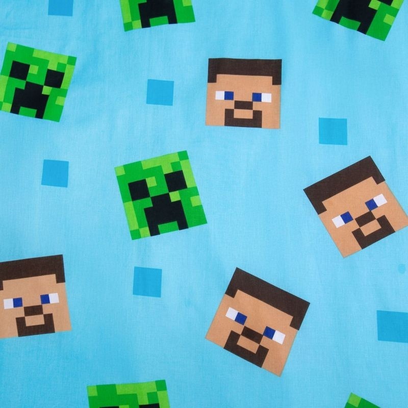 JERRY FABRICS Povlečení Minecraft Jungle Fight svítící Bavlna, 140/200, 70/90 cm