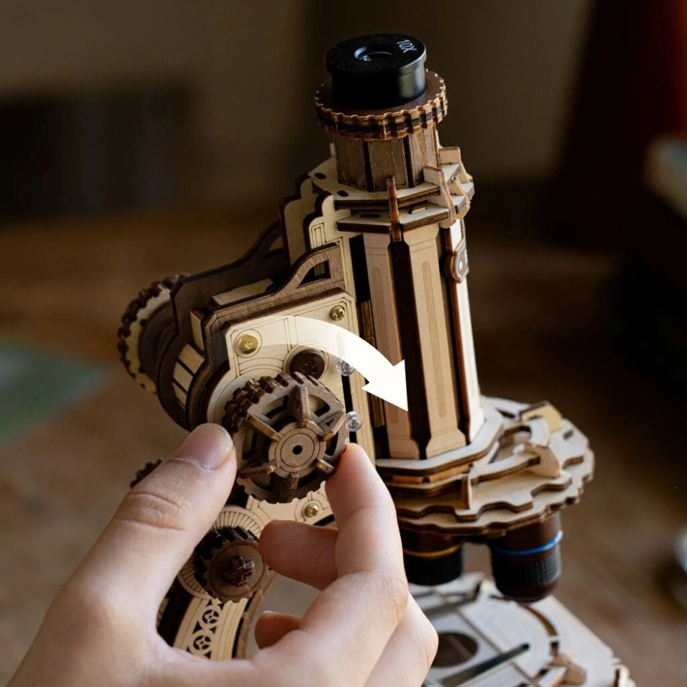 RoboTime 3D mechanická skládačka Mikroskop