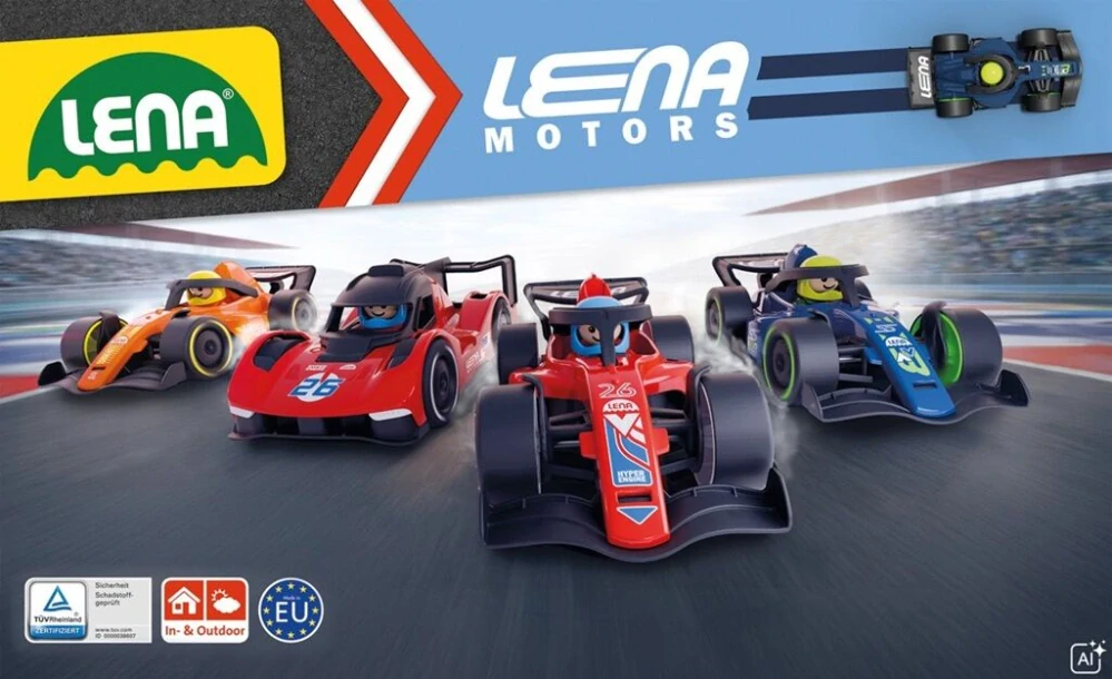 Lena Závodní vůz Formule tmavě modrá