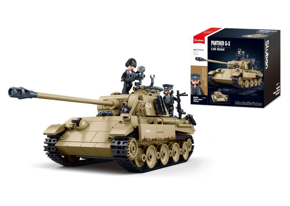 Sluban Model Bricks M38-B1535 Střední tank Panther G-S v měřítku 1:35