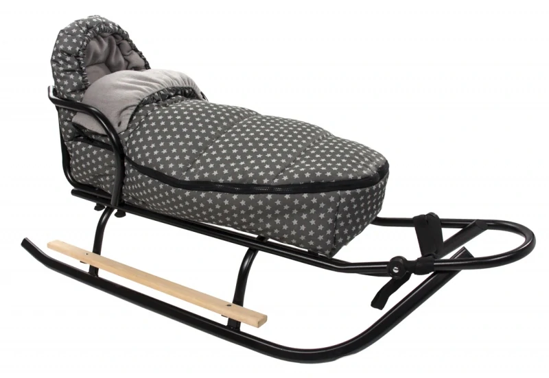 Baby Nellys Dětský fusak Maxi Hvězdičky Stars Tmavě šedé 105/50 cm