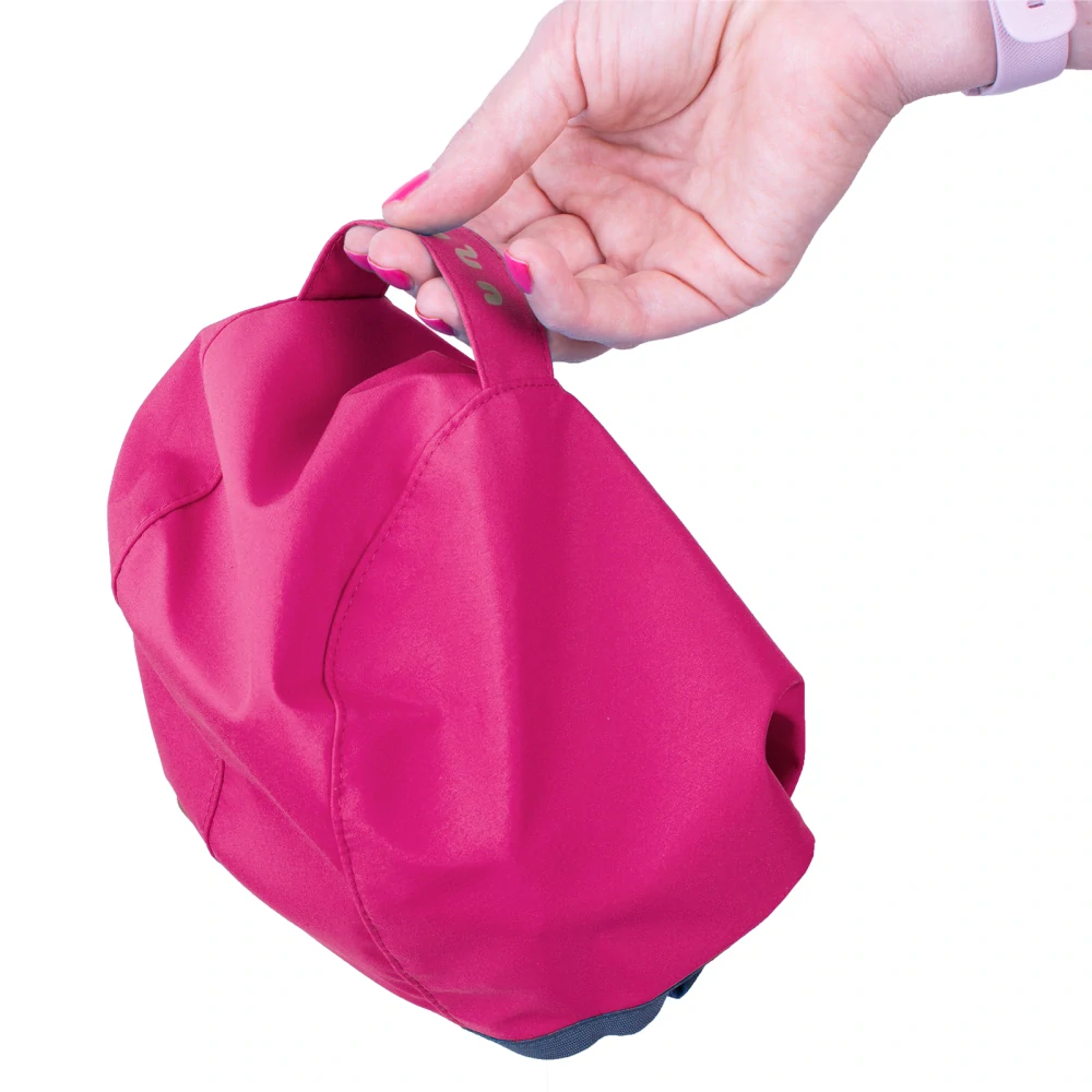 Unuo Dětská softshellová bunda s fleecem Basic Fuchsiová Květinky 104/110