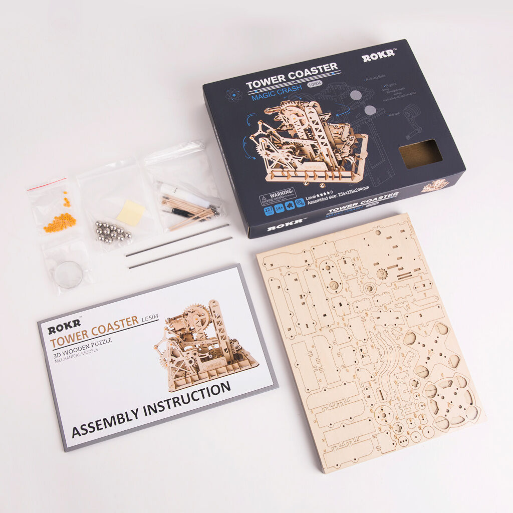 RoboTime 3D mechanická skládačka kuličkové dráhy Věž
