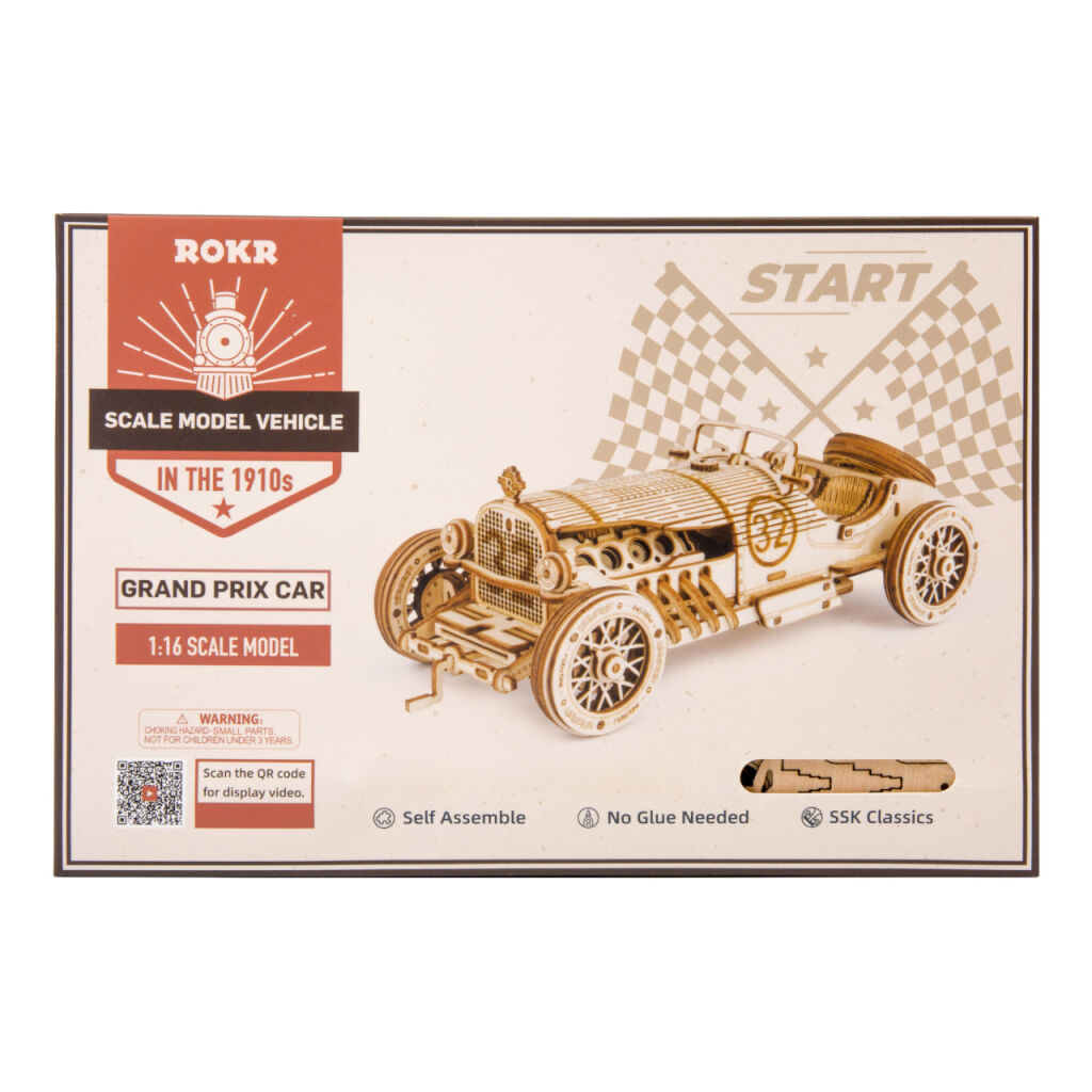 RoboTime 3D dřevěná skládačka Závodní auto