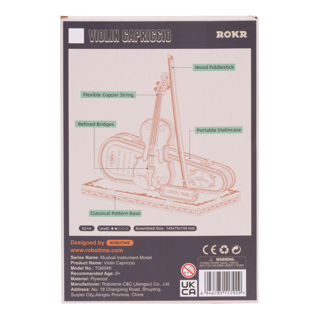 RoboTime 3D dřevěná skládačka Viola