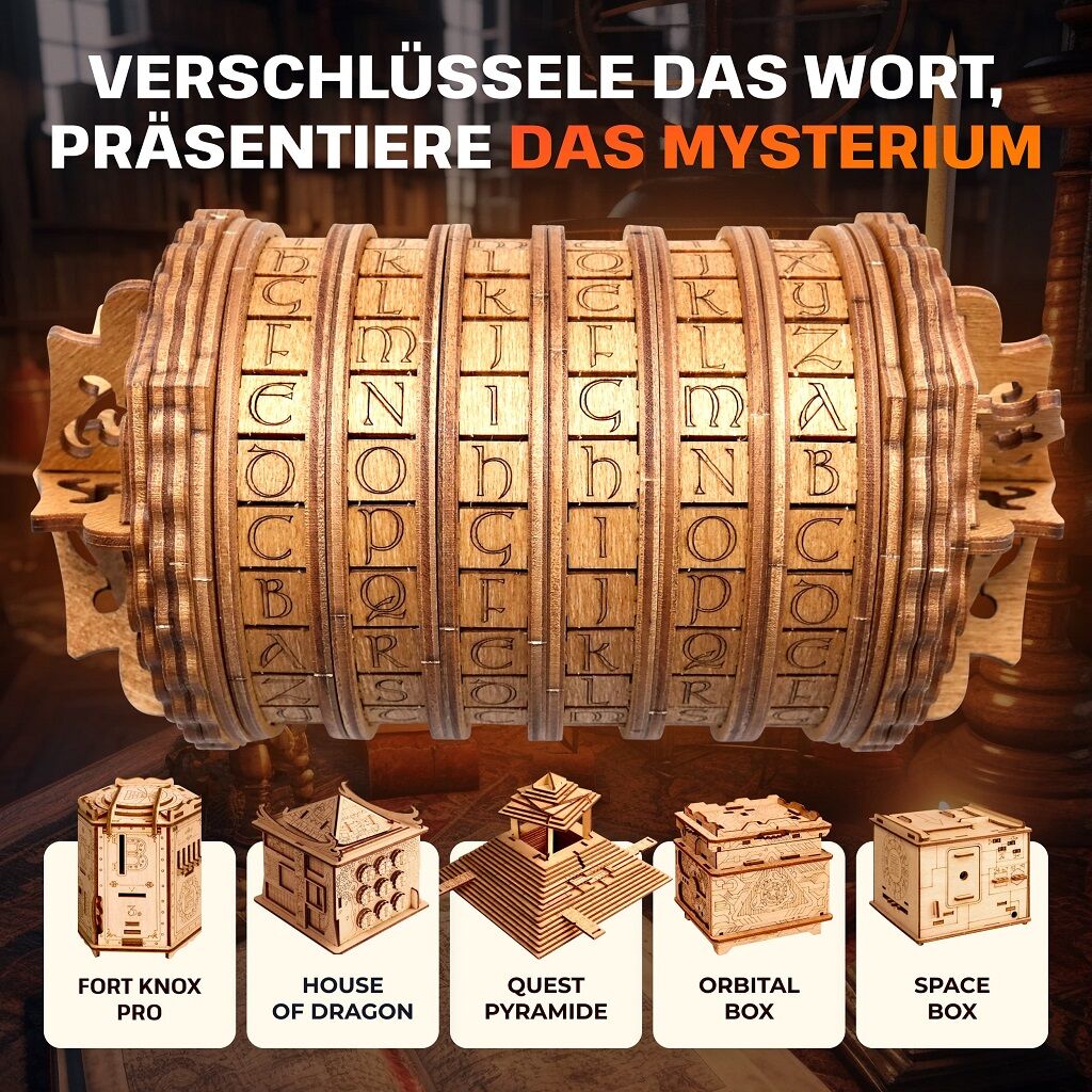 EscapeWelt Dřevěný hlavolam Cryptex