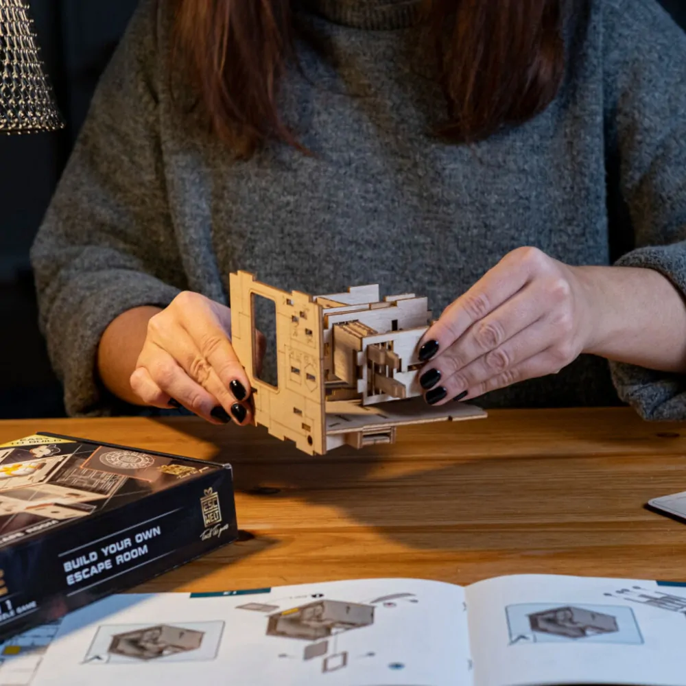 EscapeWelt 3D dřevěná skládačka hlavolamu Vesmírná kapsle