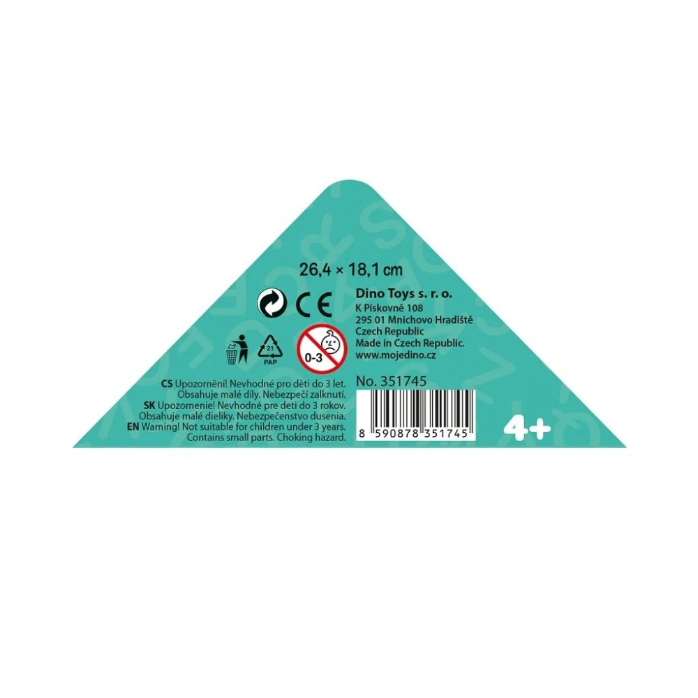 Dino Puzzle triangl Kocour v botách 24 dílků