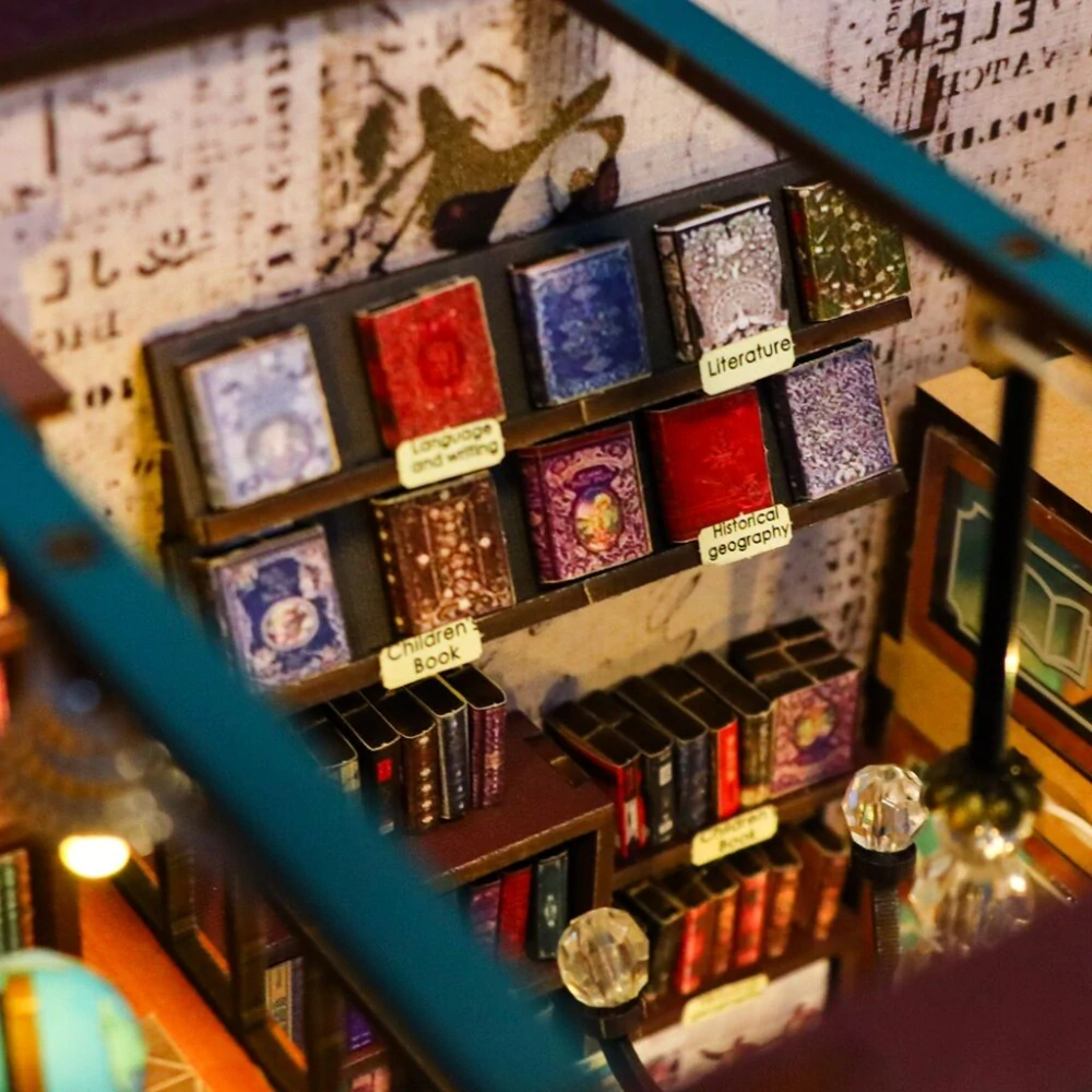 2Kids Toys 3D skládačka Zarážka na knihy Miniatura domečku Knihkupectví duše
