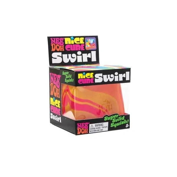 Schylling NeeDoh Mačkací kostka Nice Cube Swirl