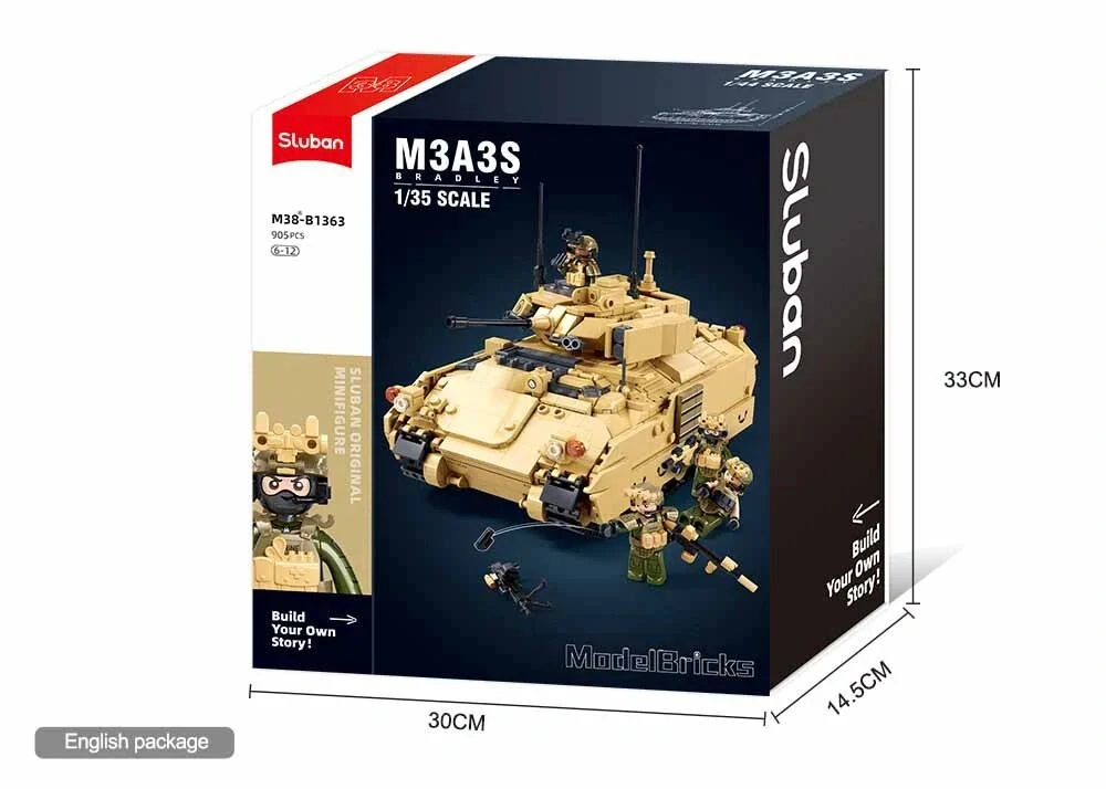 Sluban M38-B1363 Americký lehký tank M3A3 Bradley