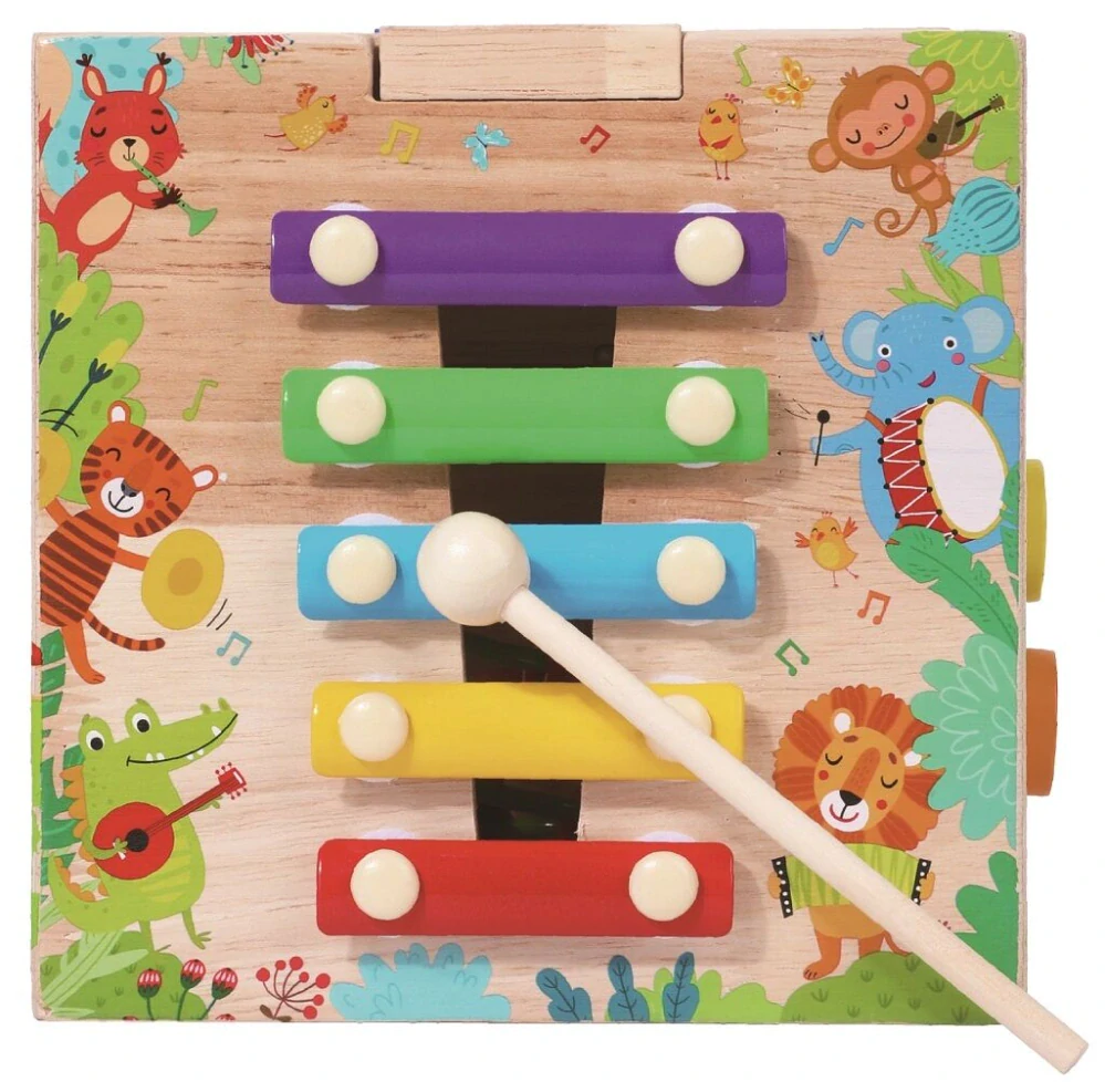 2Kids Toys Motorická kostka s labyrintem Veselá zvířátka