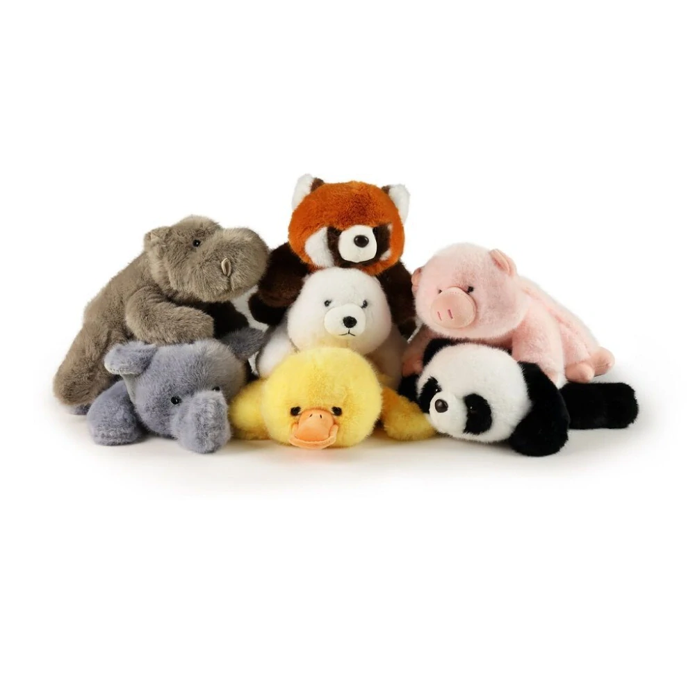 Rappa Plyšový medvěd bílý 29 cm Lazy Animals