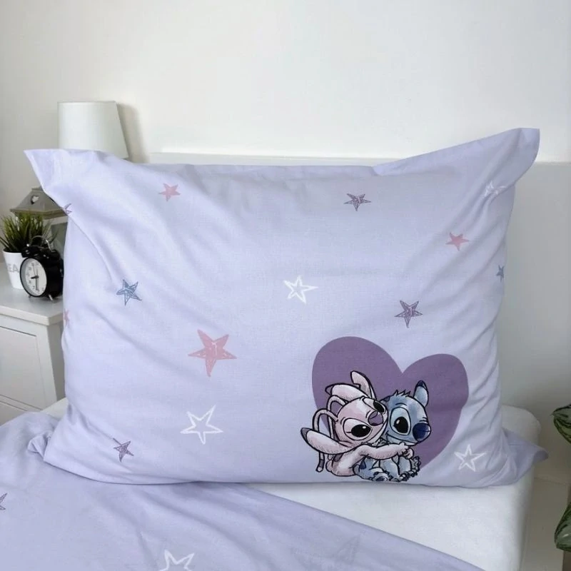 JERRY FABRICS Povlečení Lilo and Stitch Heart Bavlna, 140/200, 70/90 cm