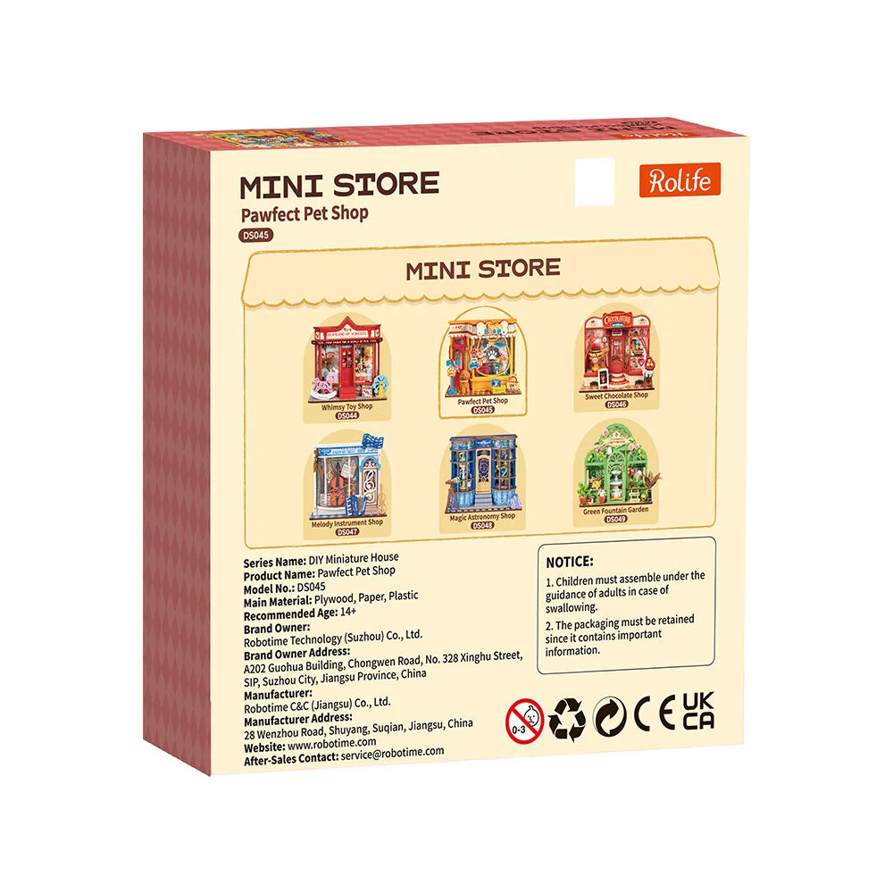 RoboTime 3D dřevěná skládačka Miniatura domečku mini Zverimex