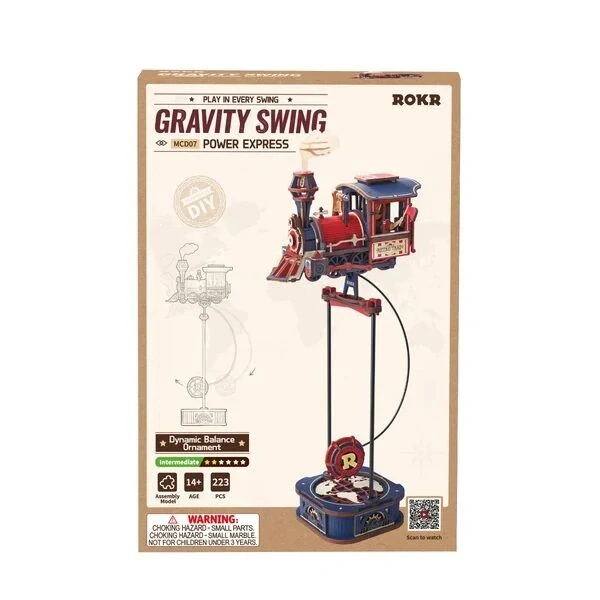RoboTime 3D mechanická skládačka Expresní vlak s kyvadlem