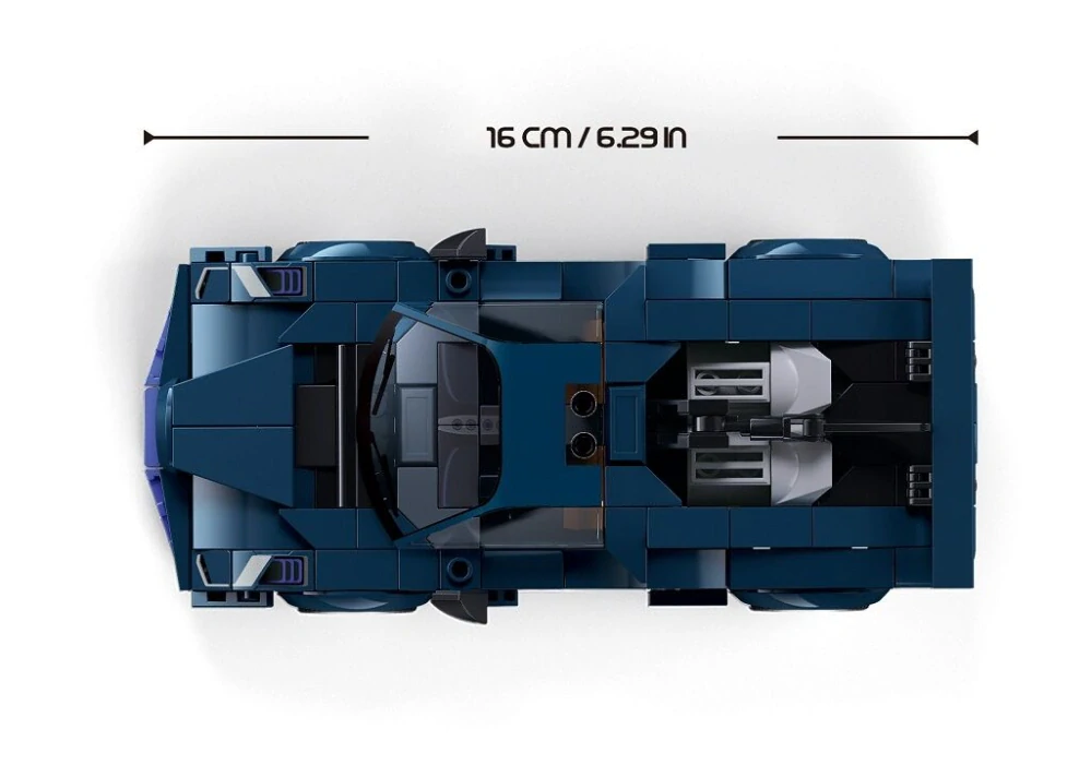 Sluban Model Bricks M38-B1508 Sportovní vůz modrý v měřítku 1:32