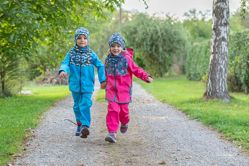 Unuo Batolecí softshellové kalhoty s fleecem Tyrkysová Autíčka 80/86