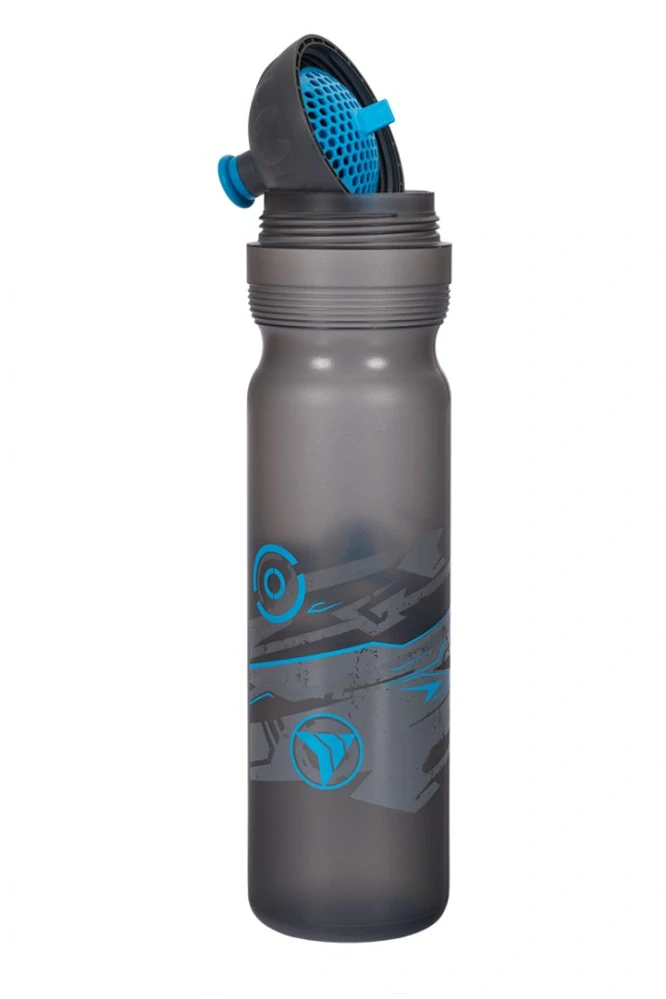 R&B Mědílek Zdravá láhev Shaker Sítko Modré