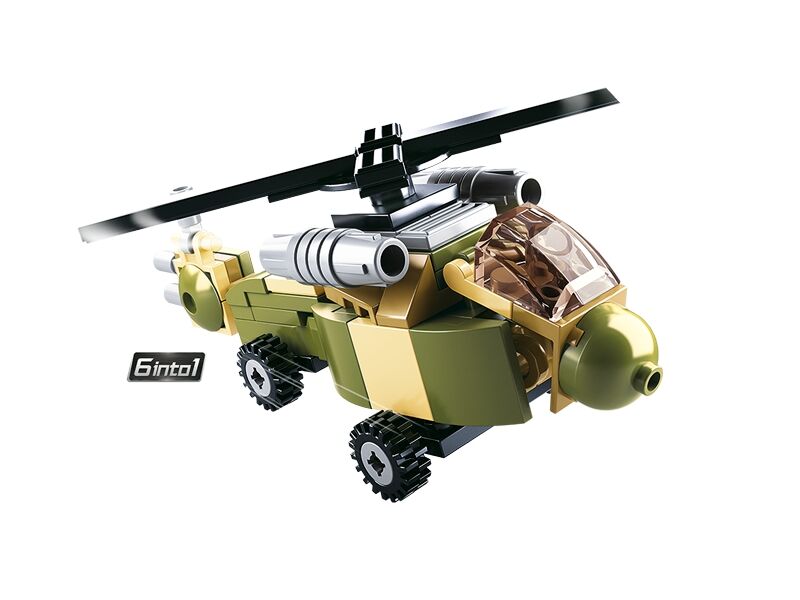 Sluban Builder M38-B0636 King of Land Force 6 into 1