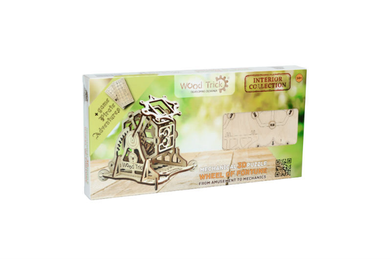Wood Trick 3D mechanické puzzle - Kolo štěstí