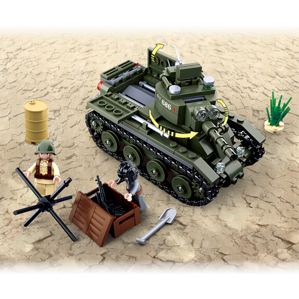 Sluban WWII M38-B0686 Sovětský tank BT7