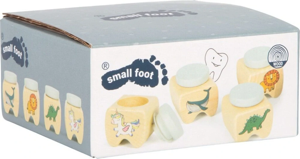small foot Krabičky na mléčné zoubky sada 4 ks