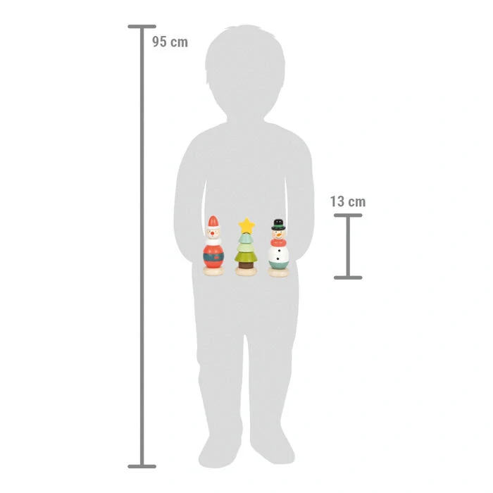 small foot Dřevěná vánoční nasazovací figurka 1 ks