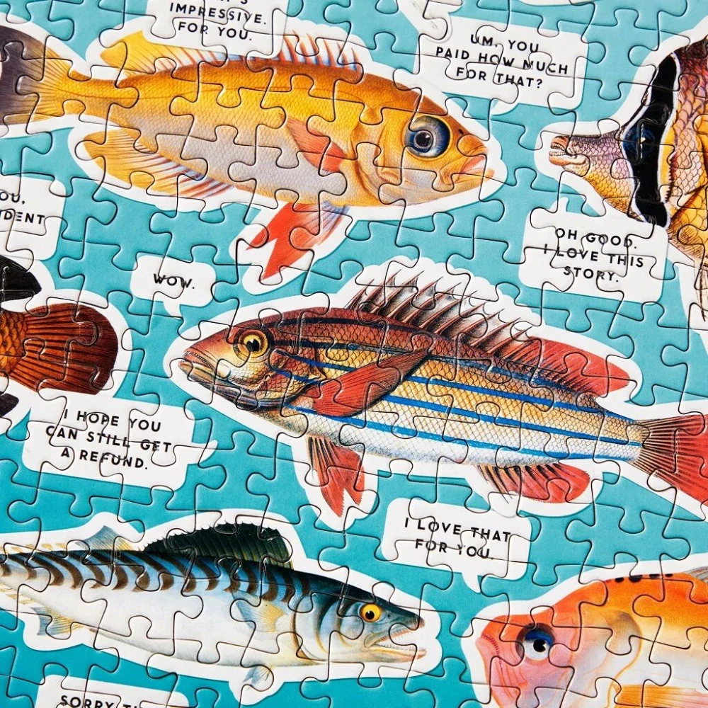 Galison Puzzle Rybí myšlenky 1000 dílků