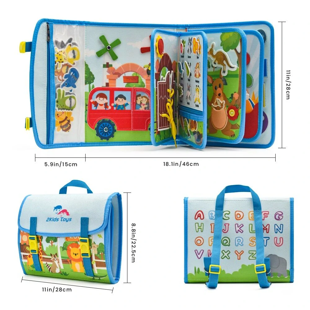 2Kids Toys Senzorická busy kniha Batoh