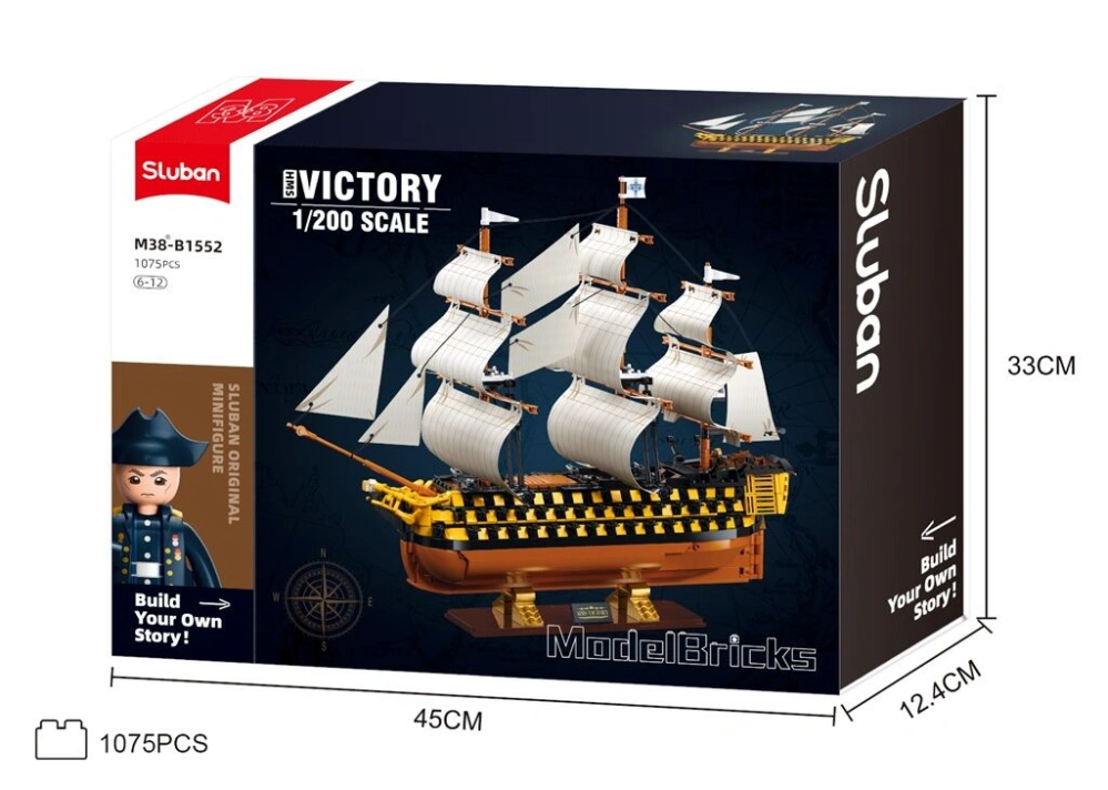 Sluban Model Bricks M38-B1552 Válečná plachetnice Victory 1 : 200