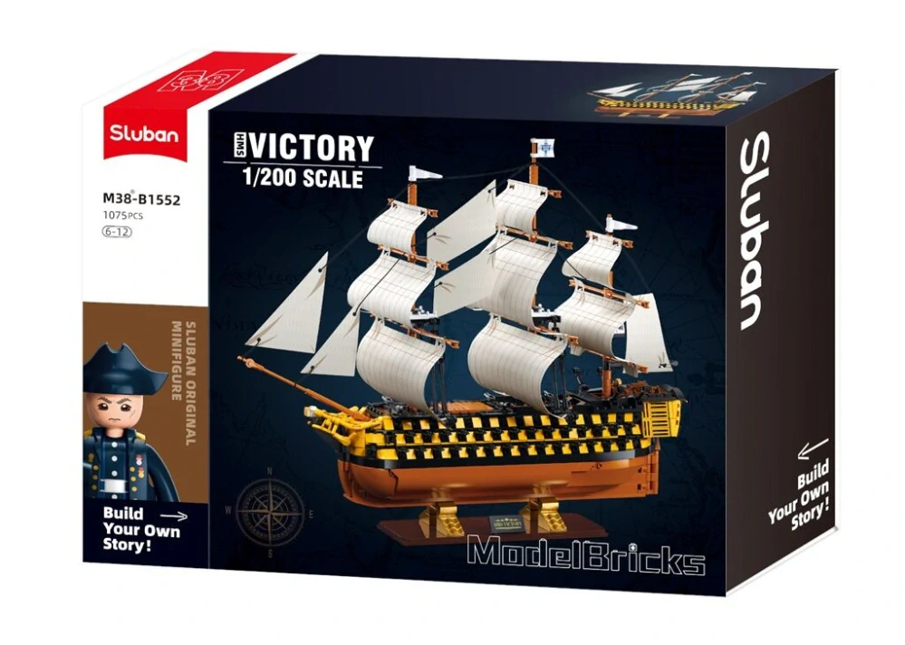 Sluban Model Bricks M38-B1552 Válečná plachetnice Victory 1 : 200