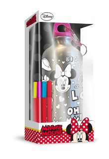 Euroswan ALU láhev s víčkem k domalování, 500 ml  Minnie