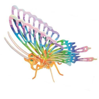 Woodcraft Dřevěné 3D puzzle Velký motýl