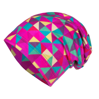Unuo Dětská čepice fleecová Homeless Triangl Holka M (49-52 cm)